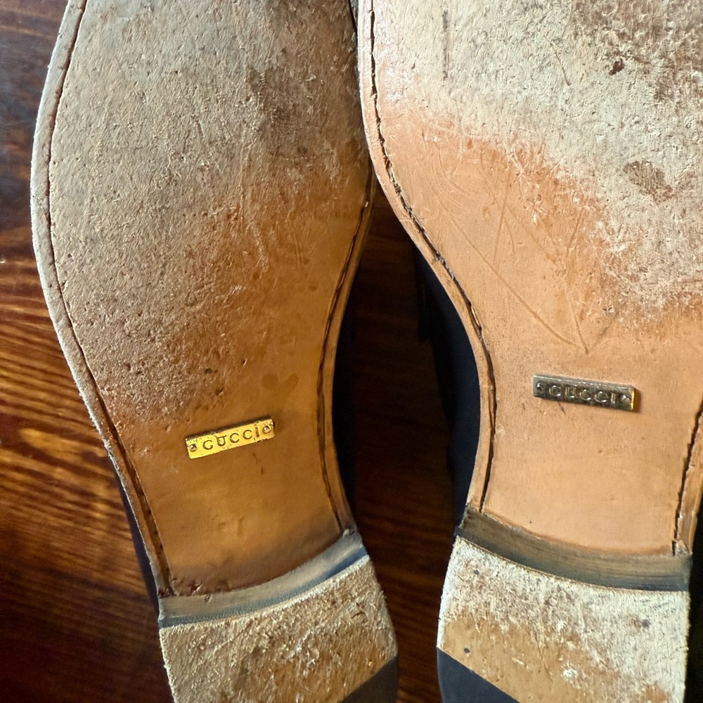 Gucci 1955 Black Leather Horsebit Loafers with Sleek Design - Picture 10 of 11